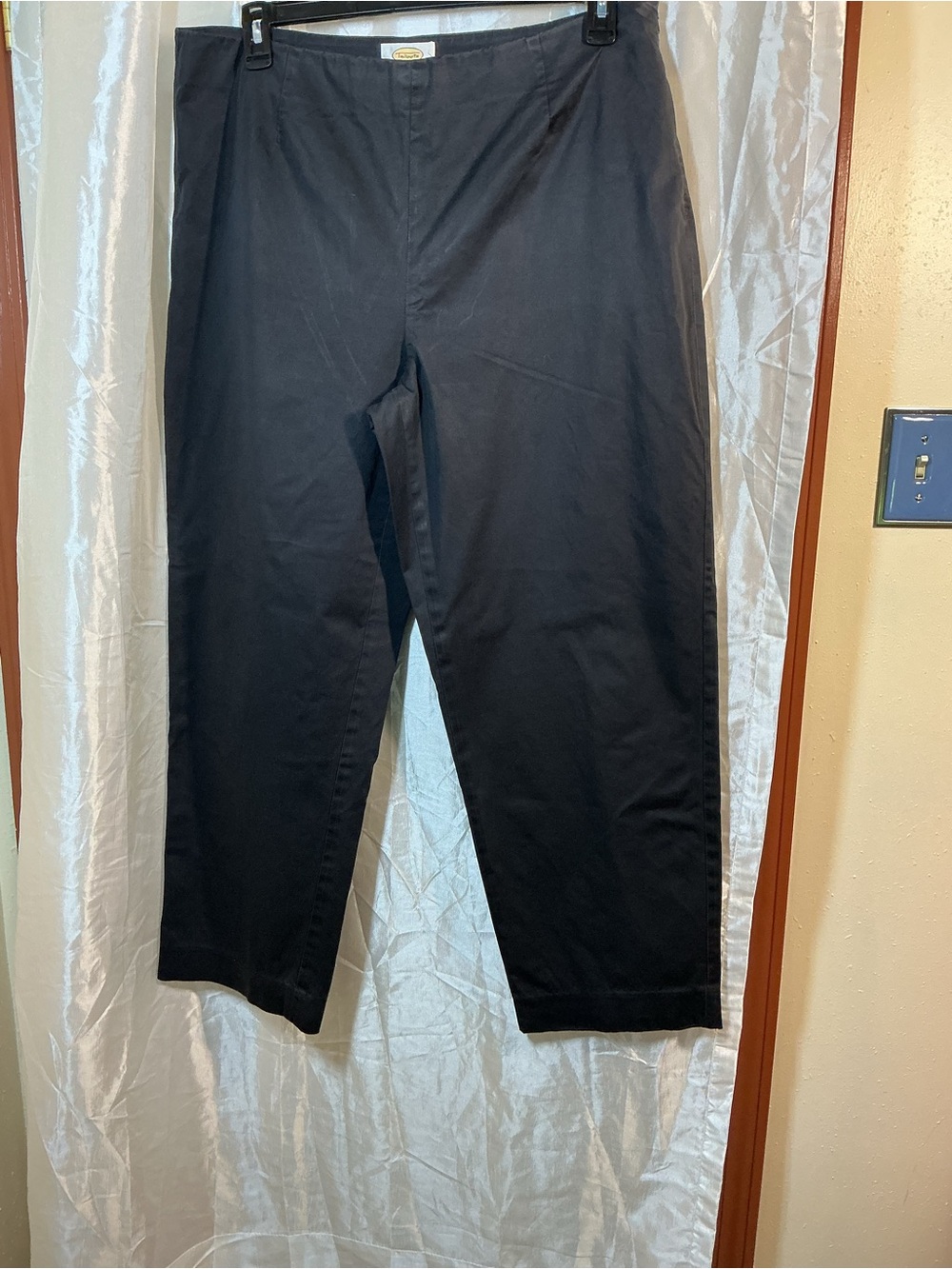 Talbots Black woman’s Flat-Front pants